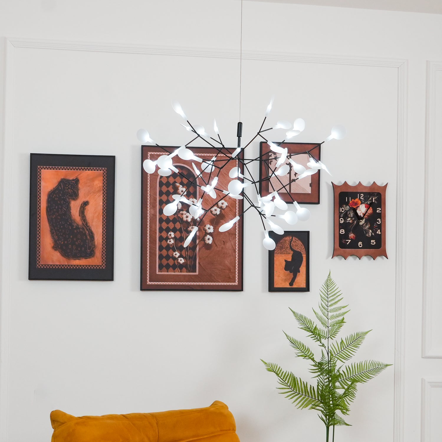 Candelabros negros Heracleum