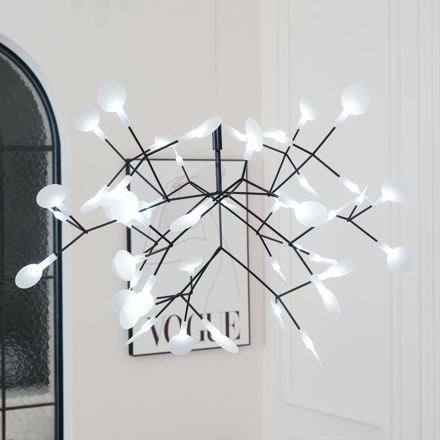 Candelabros negros Heracleum