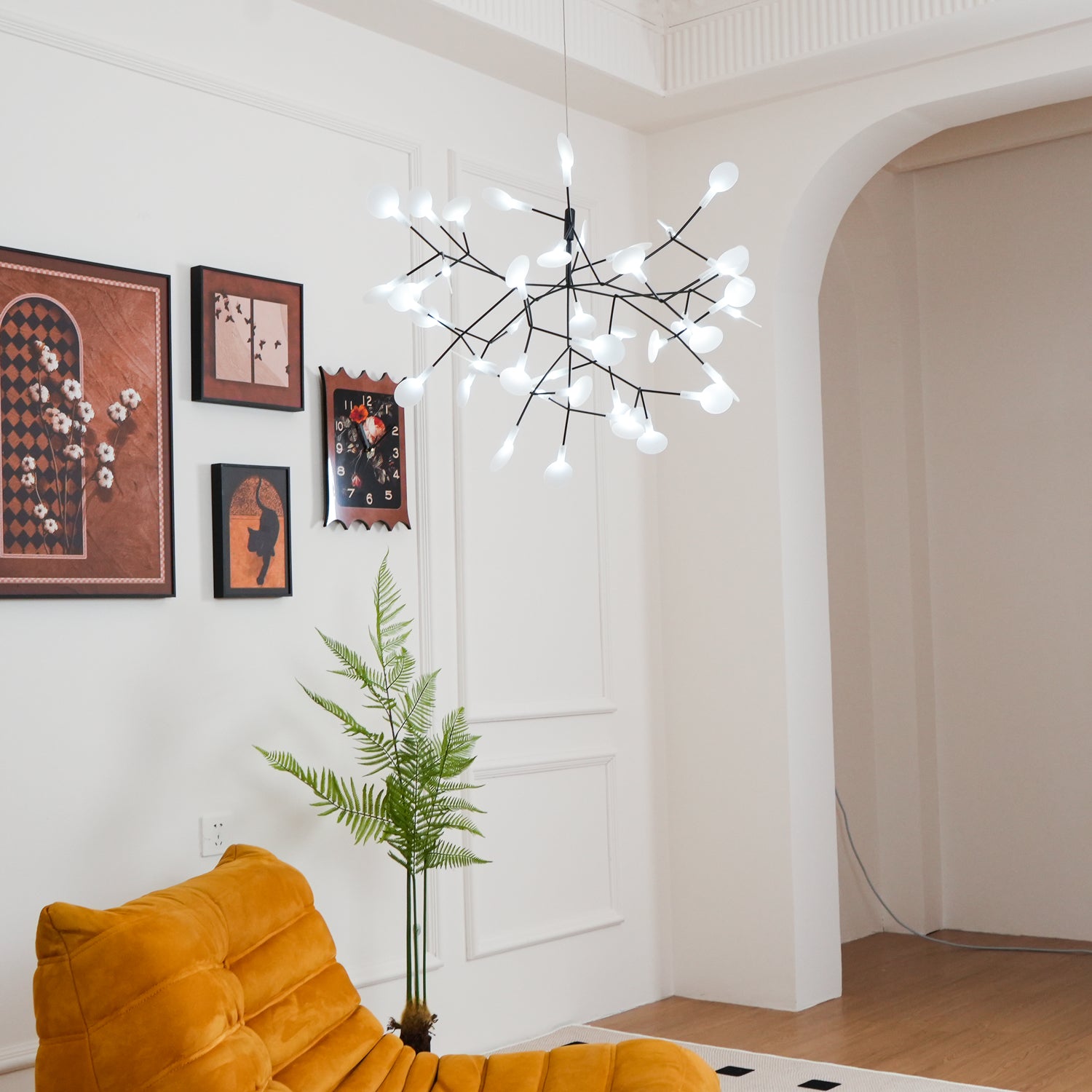 Candelabros negros Heracleum