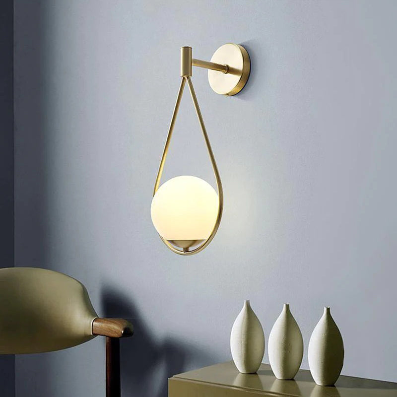 Lampe murale de vanité en laiton