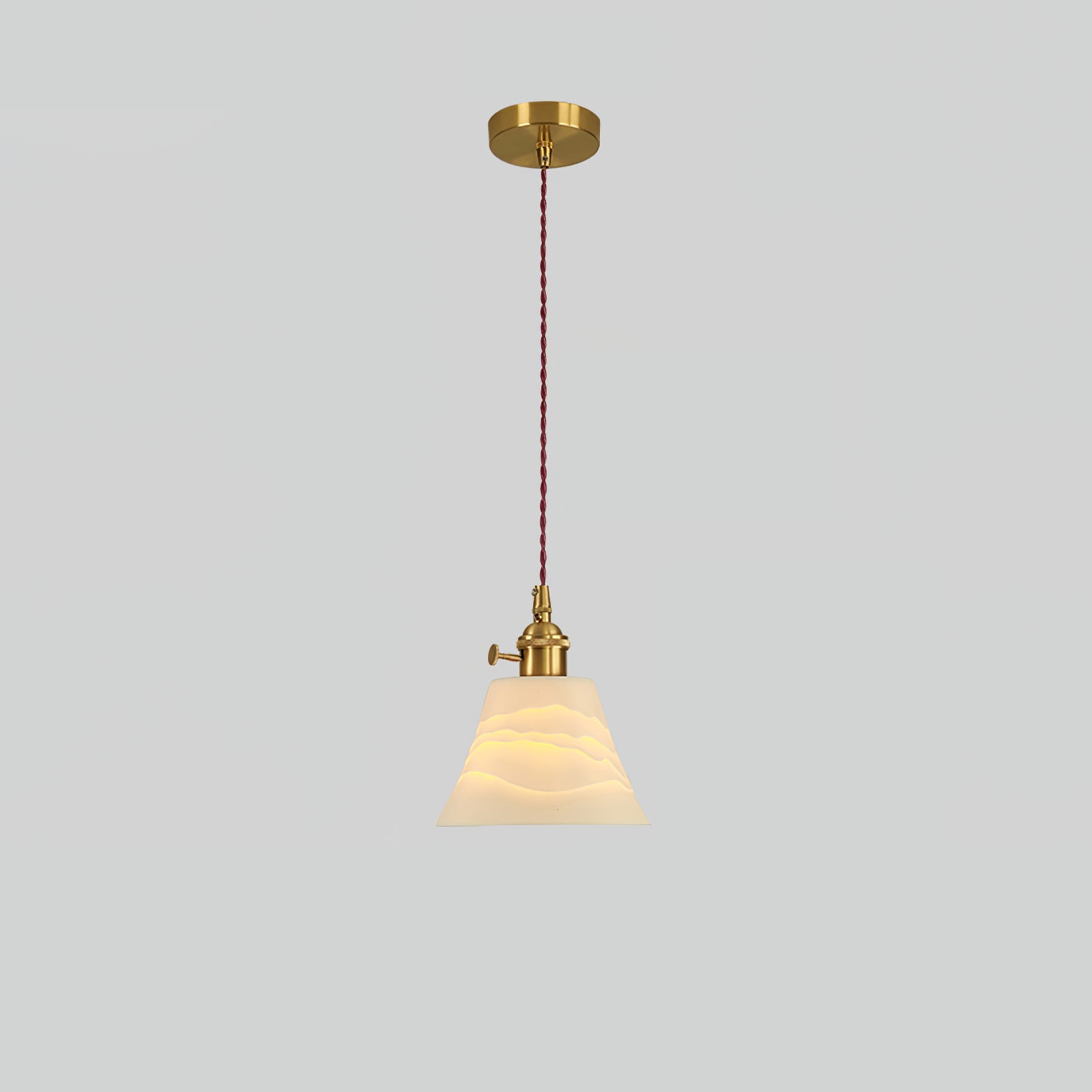 Conical Ceramic Pendant Light