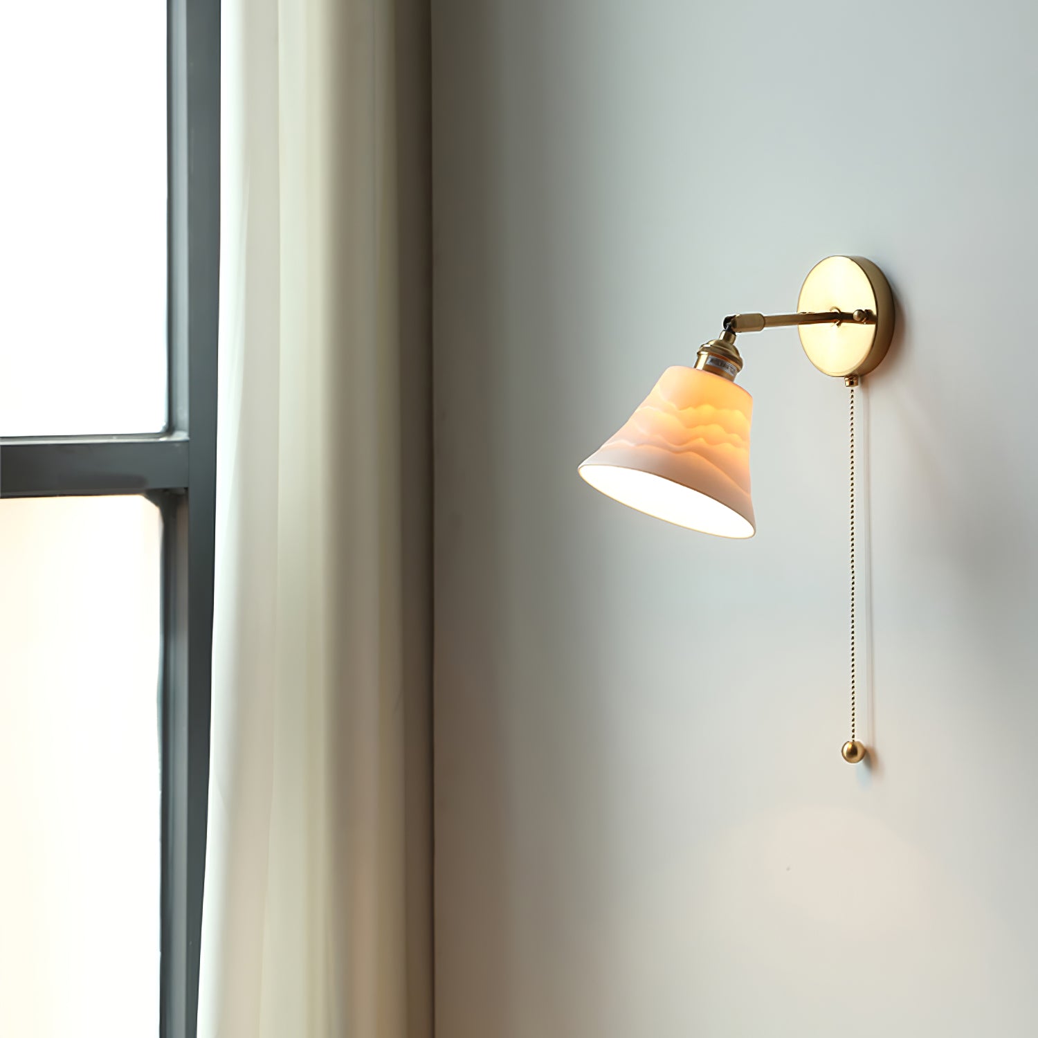 Conical Ceramic Wall Light