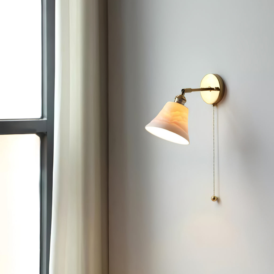 Conical Ceramic Wall Light