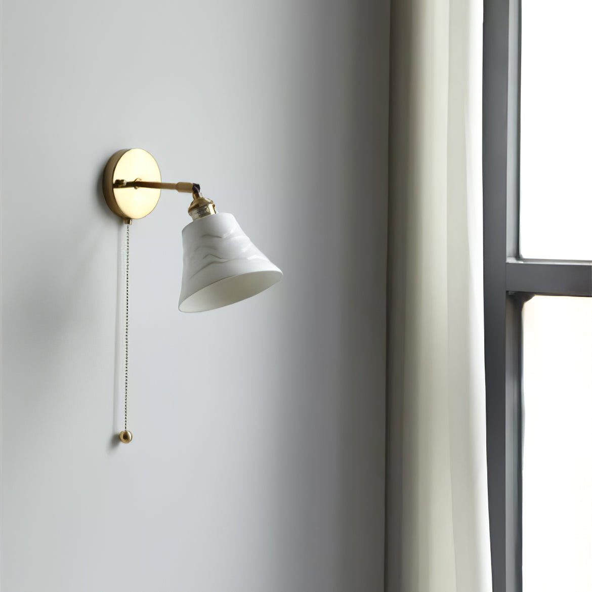 Conical Ceramic Wall Light