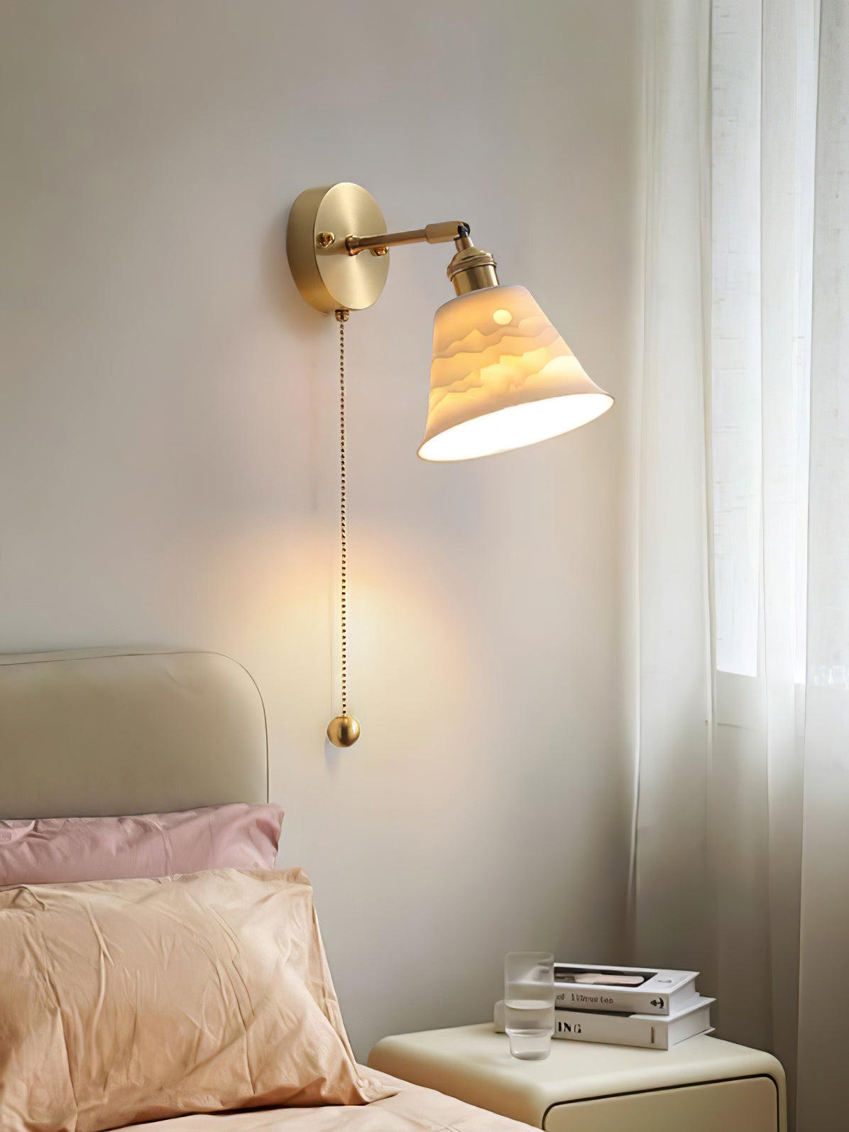 Conical Ceramic Wall Light