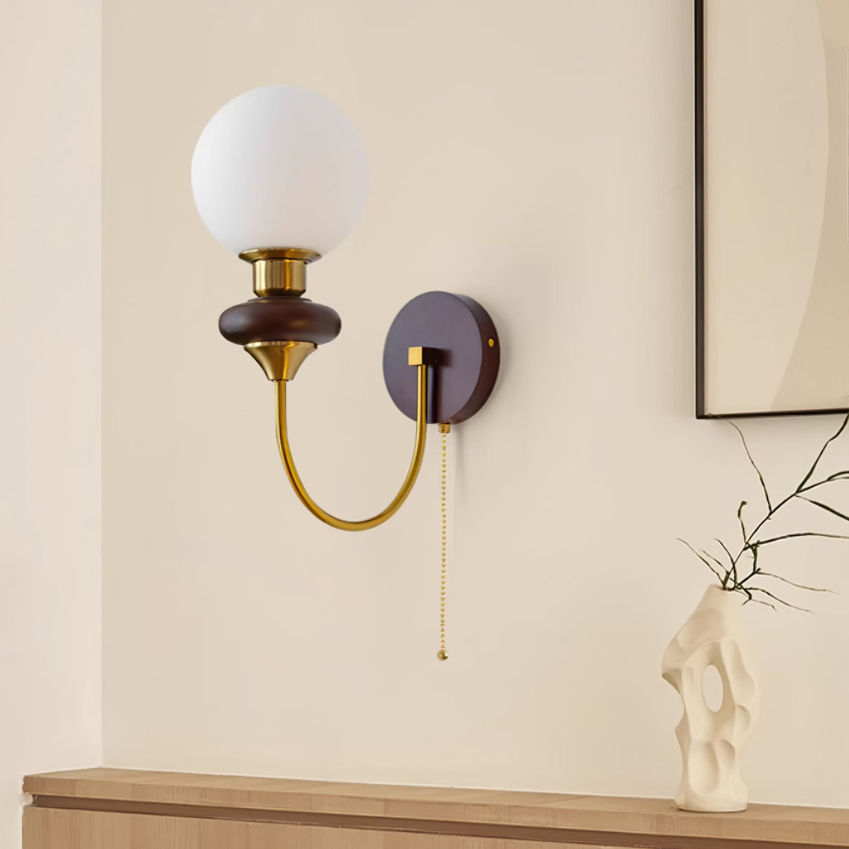 Joan Wooden Wall Light