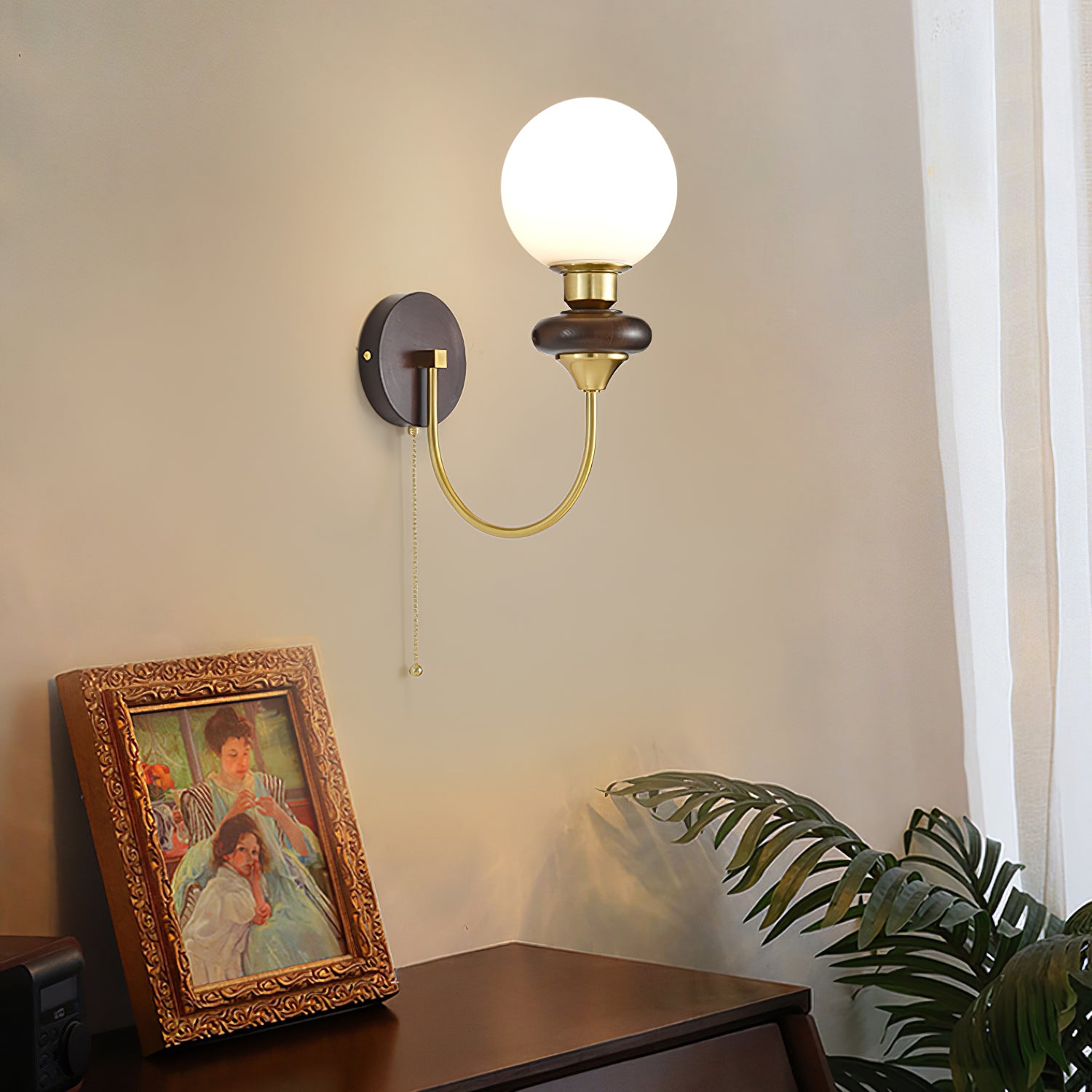 Joan Wooden Wall Light