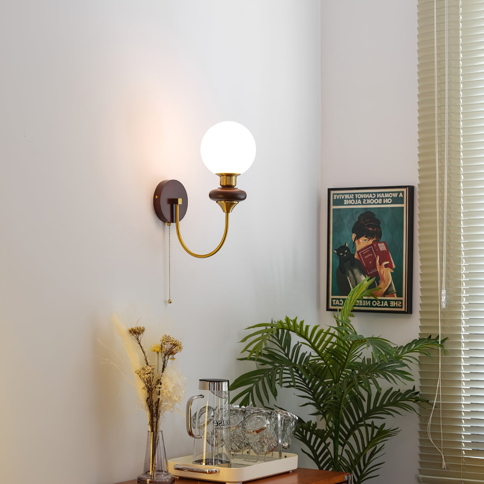 Joan Wooden Wall Light