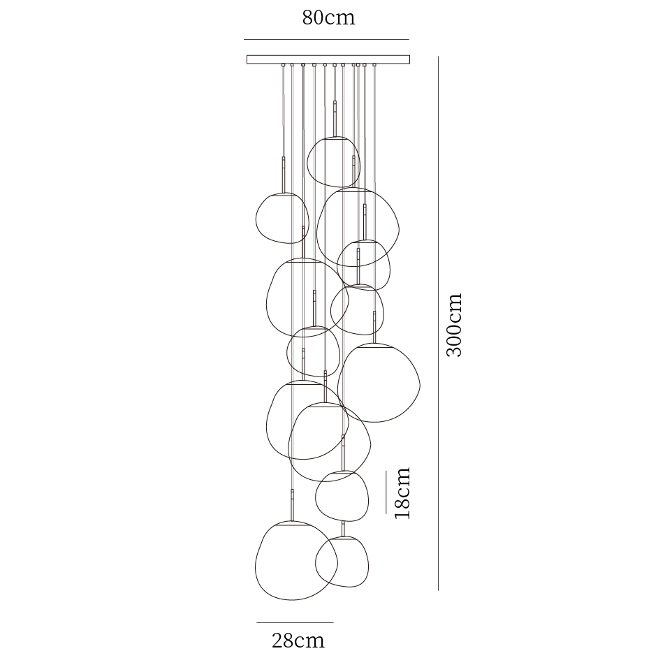 Système de suspension ronde Melt