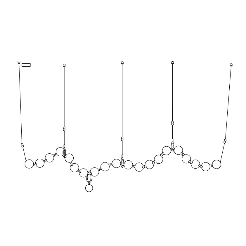 Halskette LED-Pendelleuchte