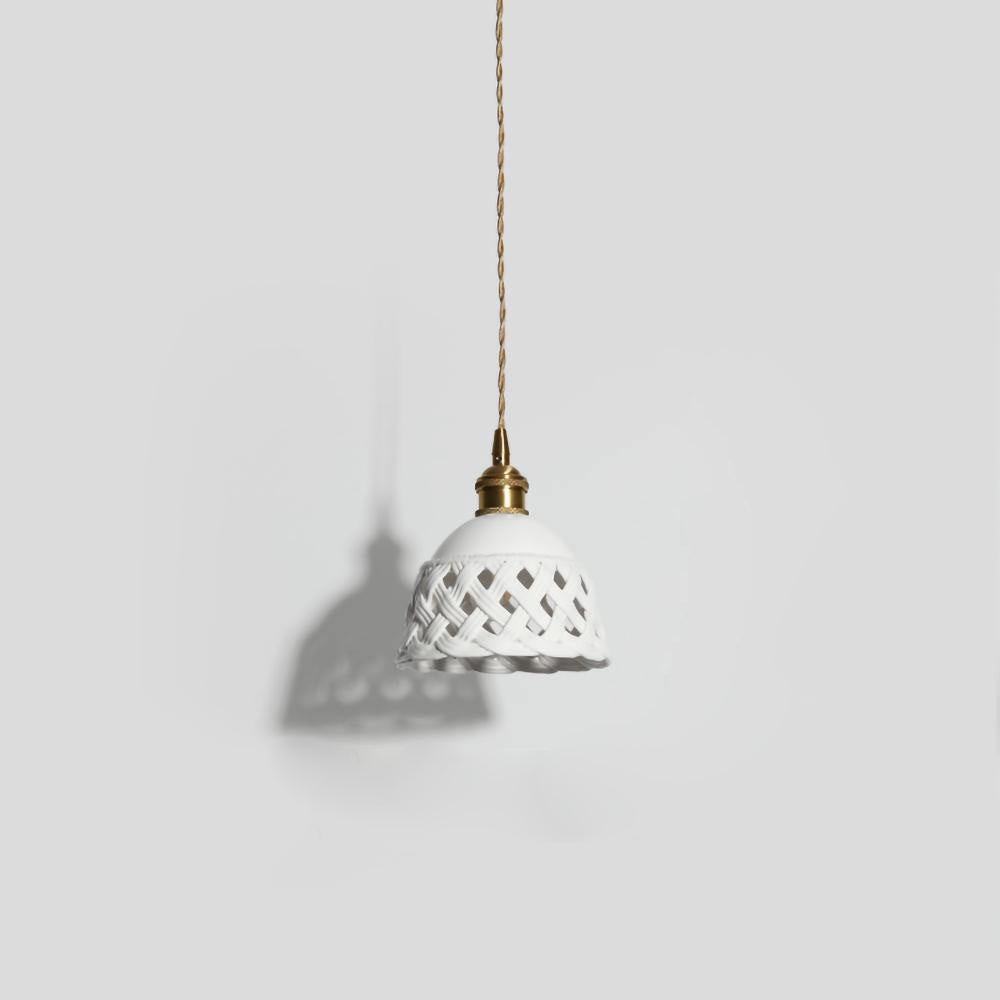 Openwork Ceramic Pendant Lamp