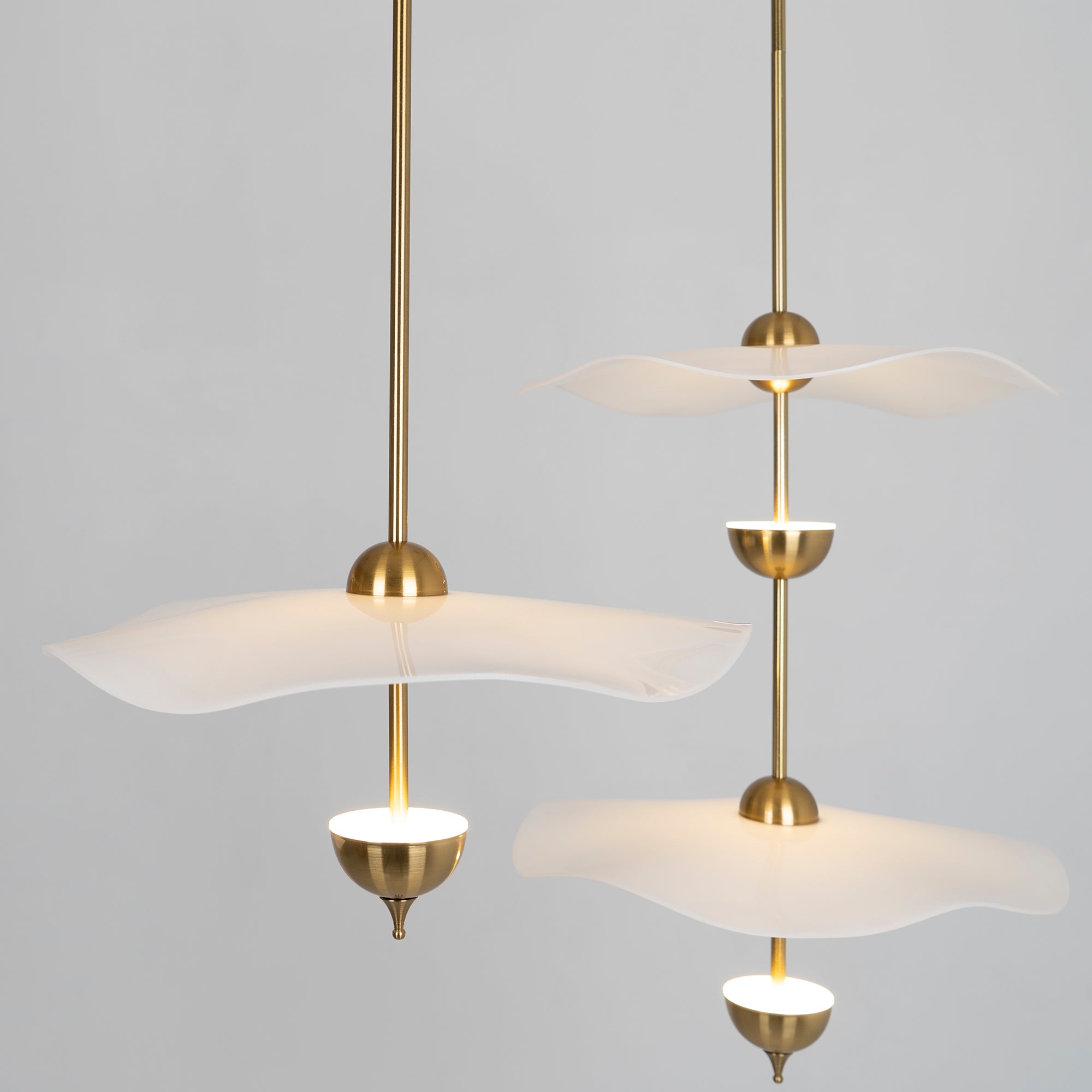 Envolee double biscuit Pendant light