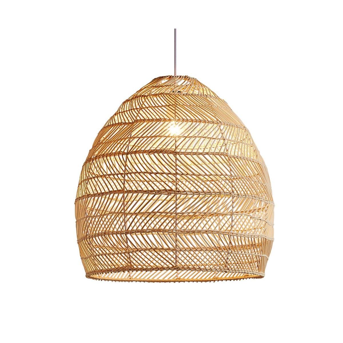 Wicker pendant lamp 