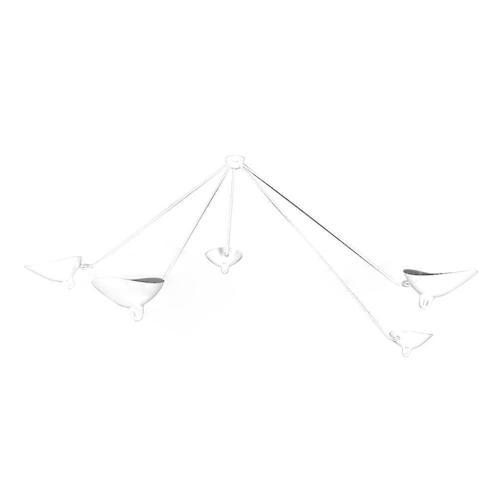 Horizontal Serge Mouille Ceiling Lamp A